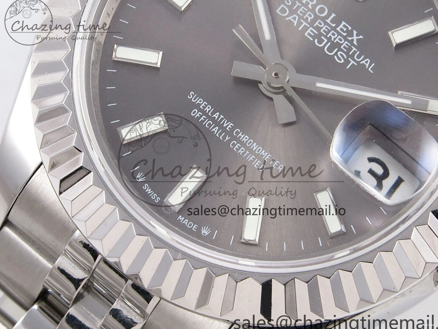 MiroTime 1221 Fashionable DateJust 28MM 279174 SS GMF 1:1 Best Edition 904L Steel Gray Stick Dial on Jubilee Bracelet A 1138
